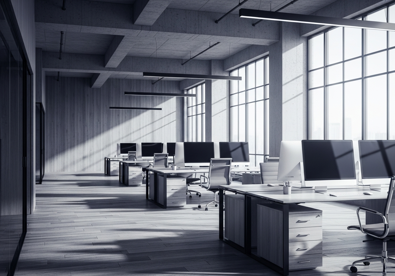 Modern agency office workspace