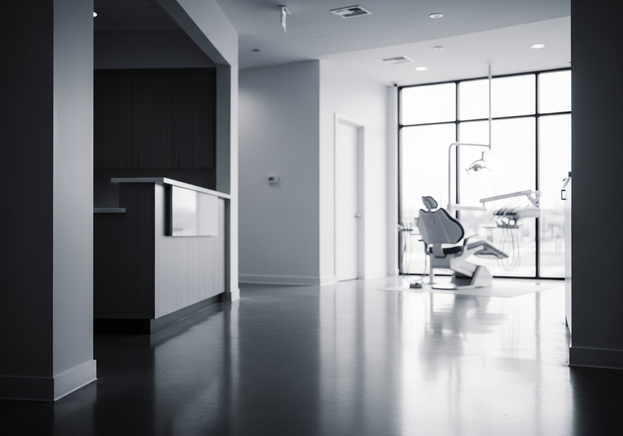 Modern dental clinic reception